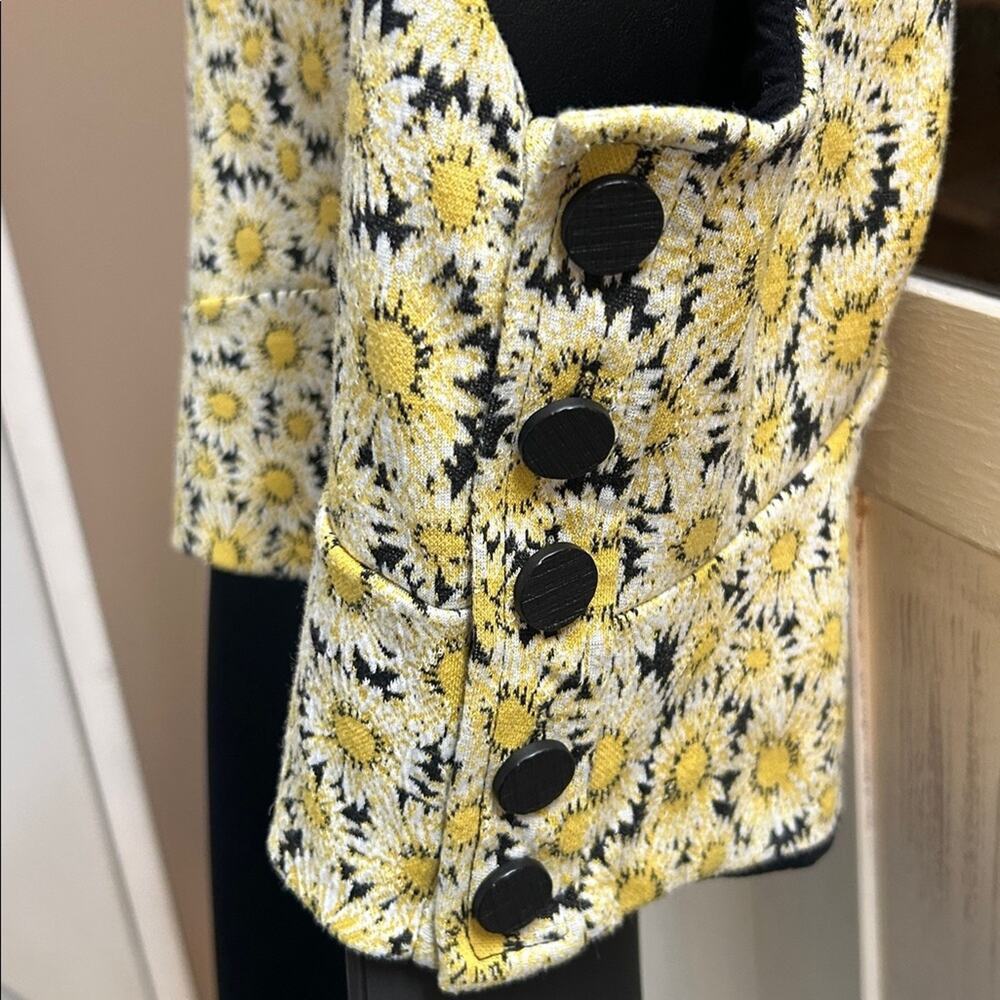 Anthropologie Maeve Cropped Daisy Vest - Picture 5 of 6